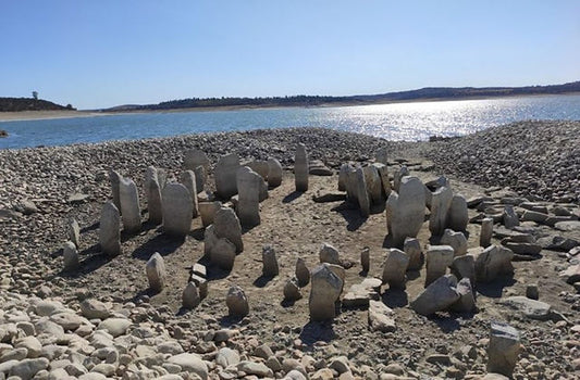 The Dolmen of Guadalperal Stone Circles in Spain Emerge in Reservoir after Severe Drought