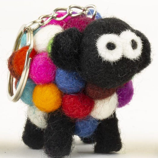 Multi-Color Sheep Keychain