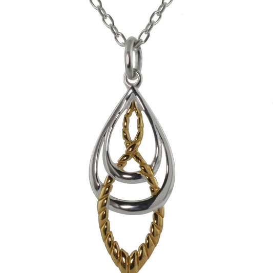 Two-Tone Rope Pendant