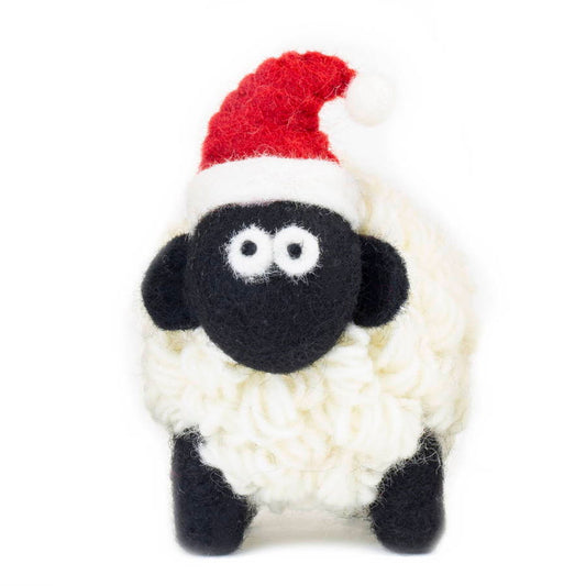 Sheep with Santa Hat
