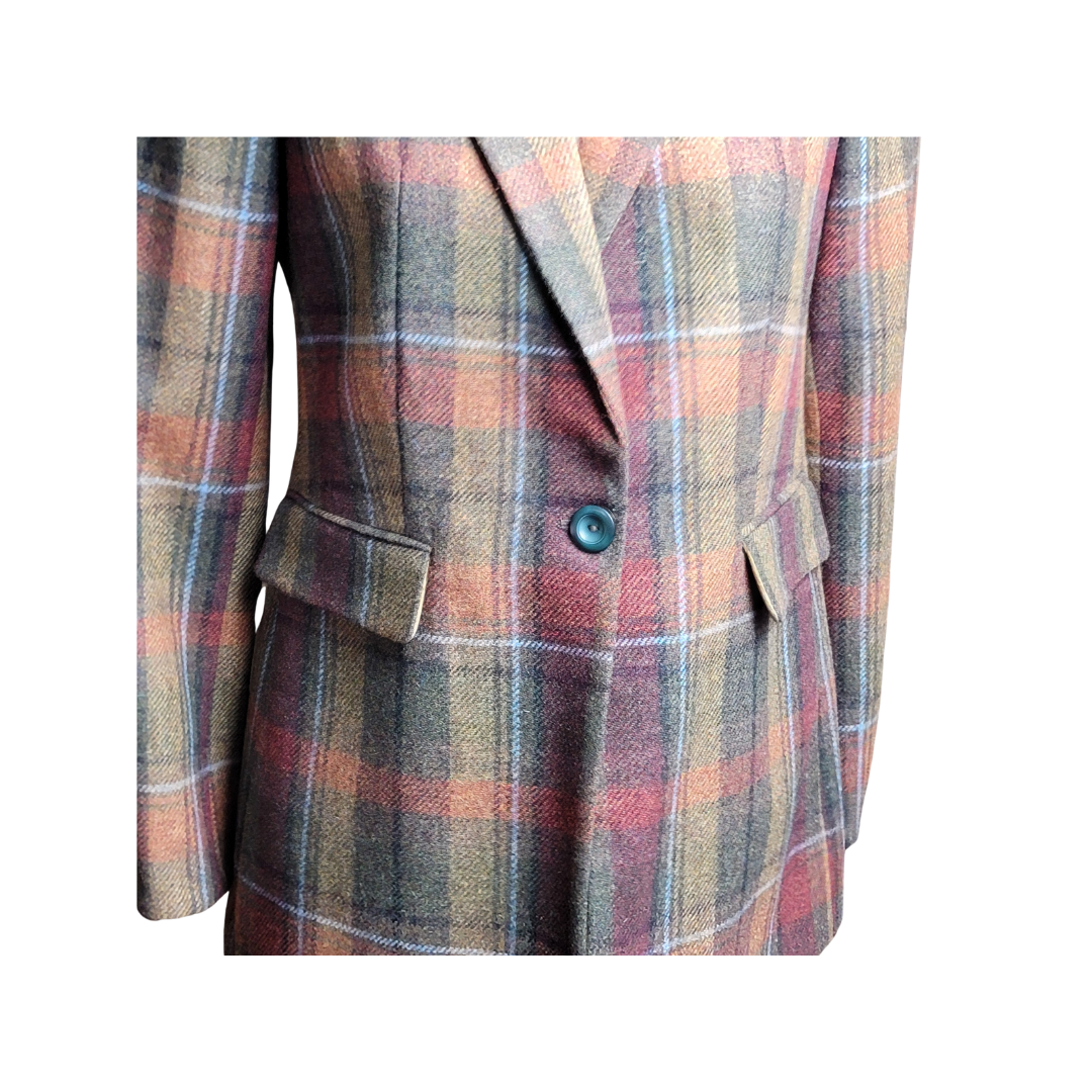 Autumn Plaid Blazer - L