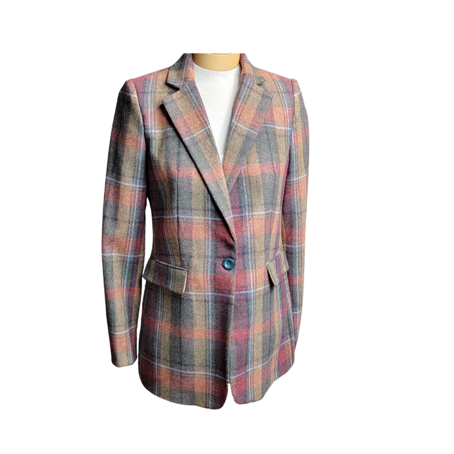 Autumn Plaid Blazer - L