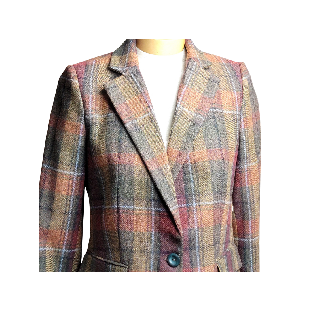 Autumn Plaid Blazer - L