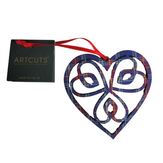 Celtic Heart Ornament Blue