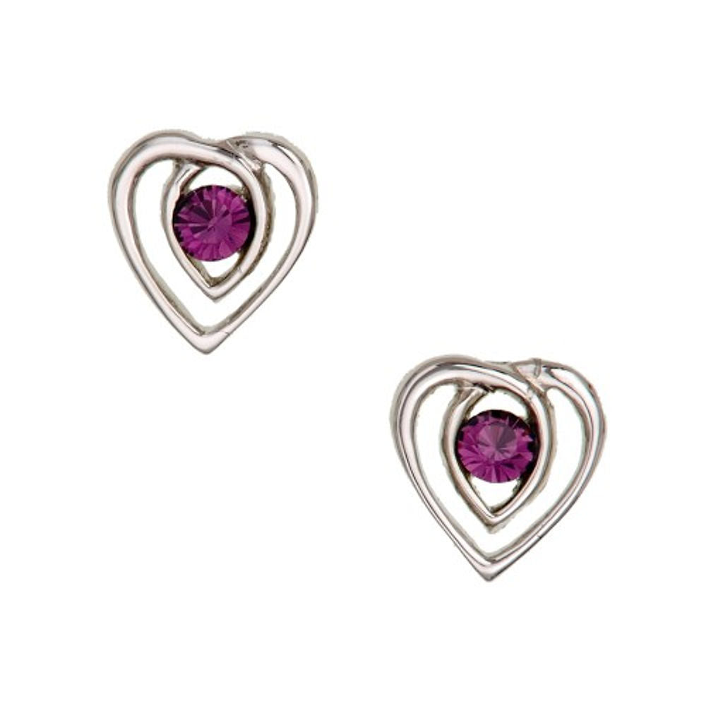 Celtic Heart Stud Earrings