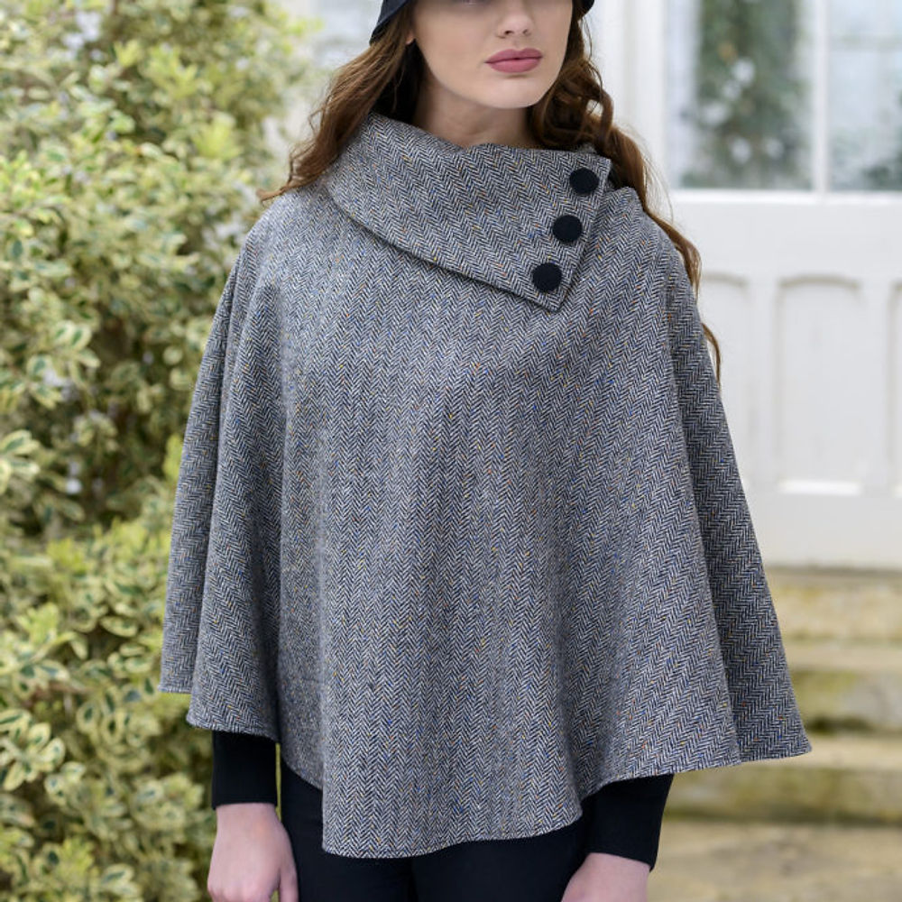 Royal Tara Herringbone Poncho