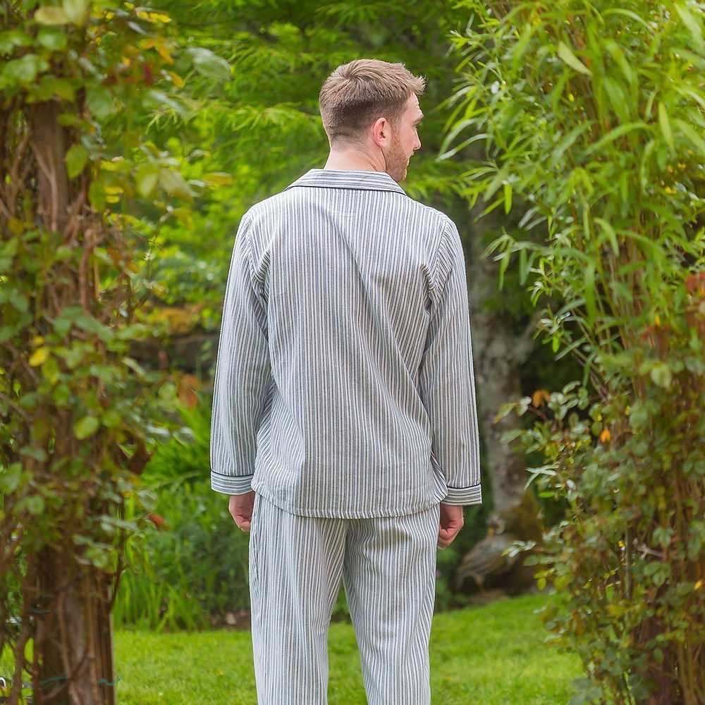 Blue & Ivory Stripe Pajamas