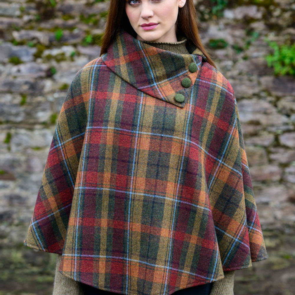 Fairy Glen Plaid Poncho