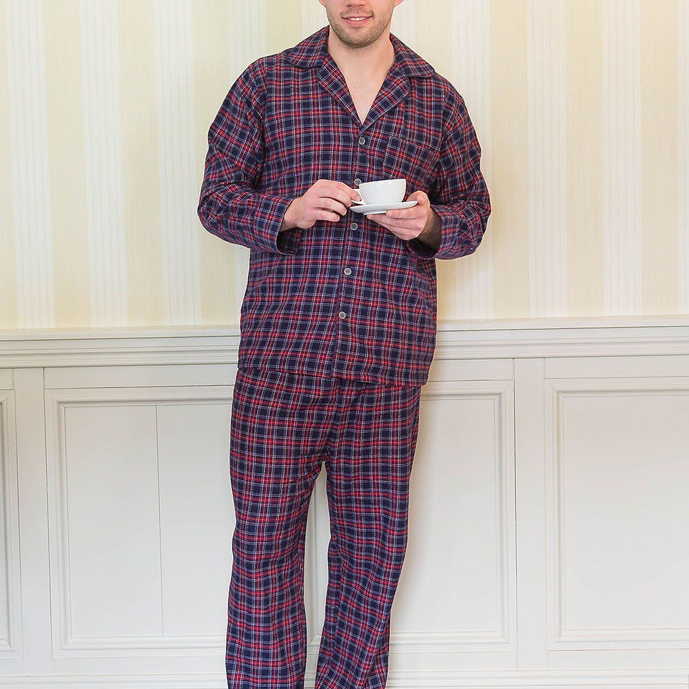 Purple & Navy Tartan Pajamas